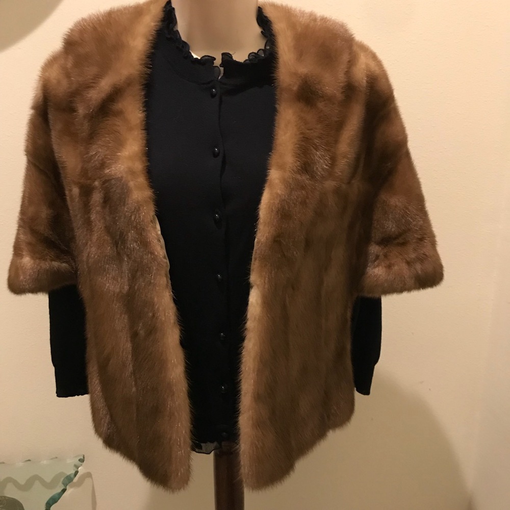 Ferris Brothers Custom Made Mink Shawl - image 1